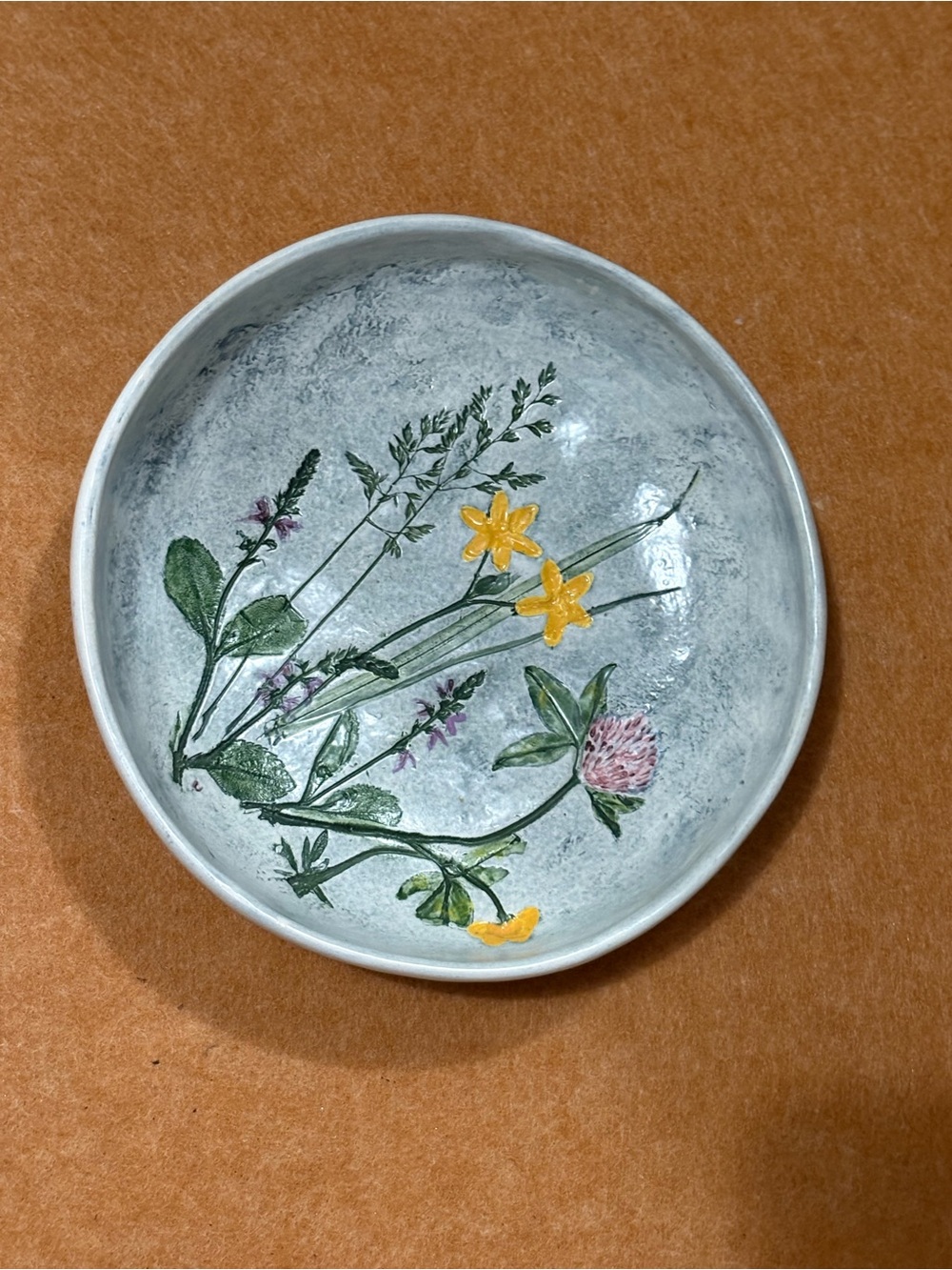 Vintage Salt Marsh Pottery Bowl Wall Hanging